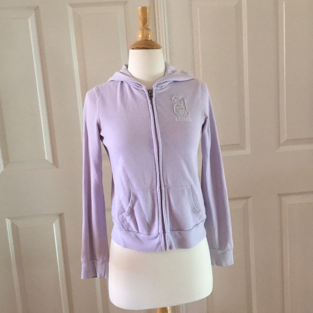 Purple Sweatshirt zip up jacket